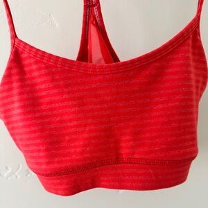 Lululemon Striped power y bra yoga running size 4